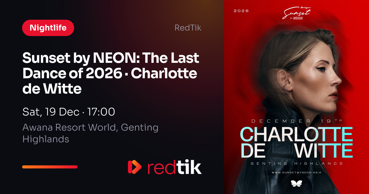 Charlotte de Witte Genting 2026 Tickets | RedTik